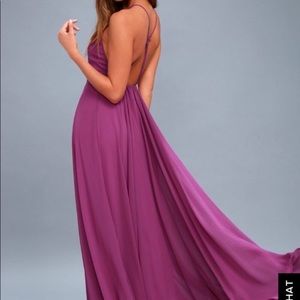 Lulu's mythical kind of love magenta dress